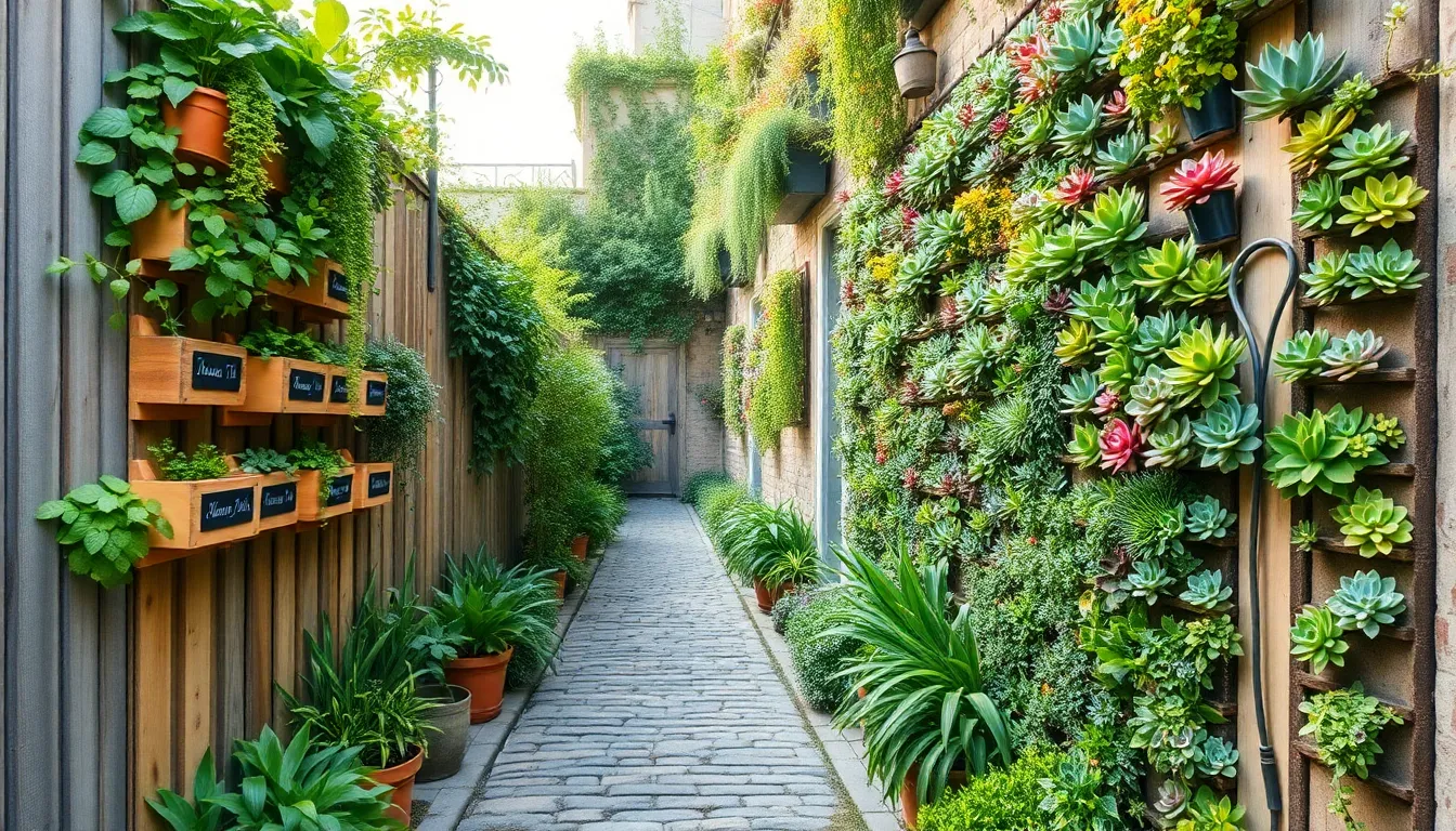 13 Vertical Garden Pathway Designs