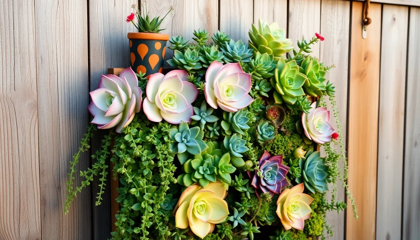 13 Vertical Succulent Garden Designs