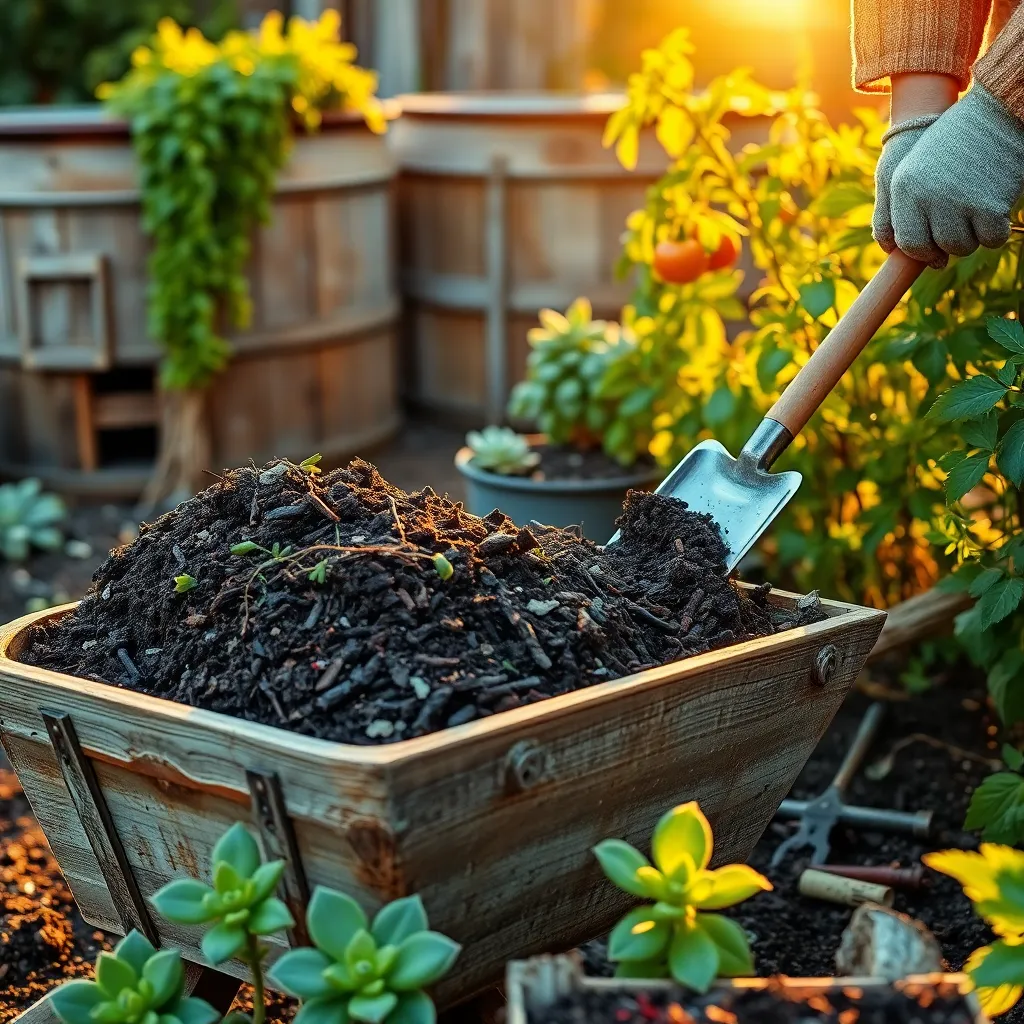 Harvest Finished Compost
