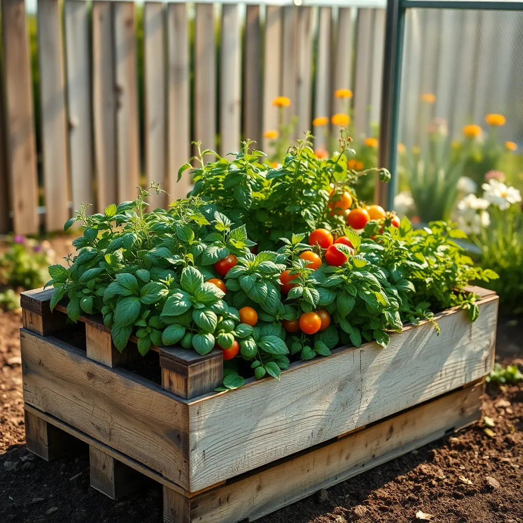 Repurposing Pallets for Garden Beds