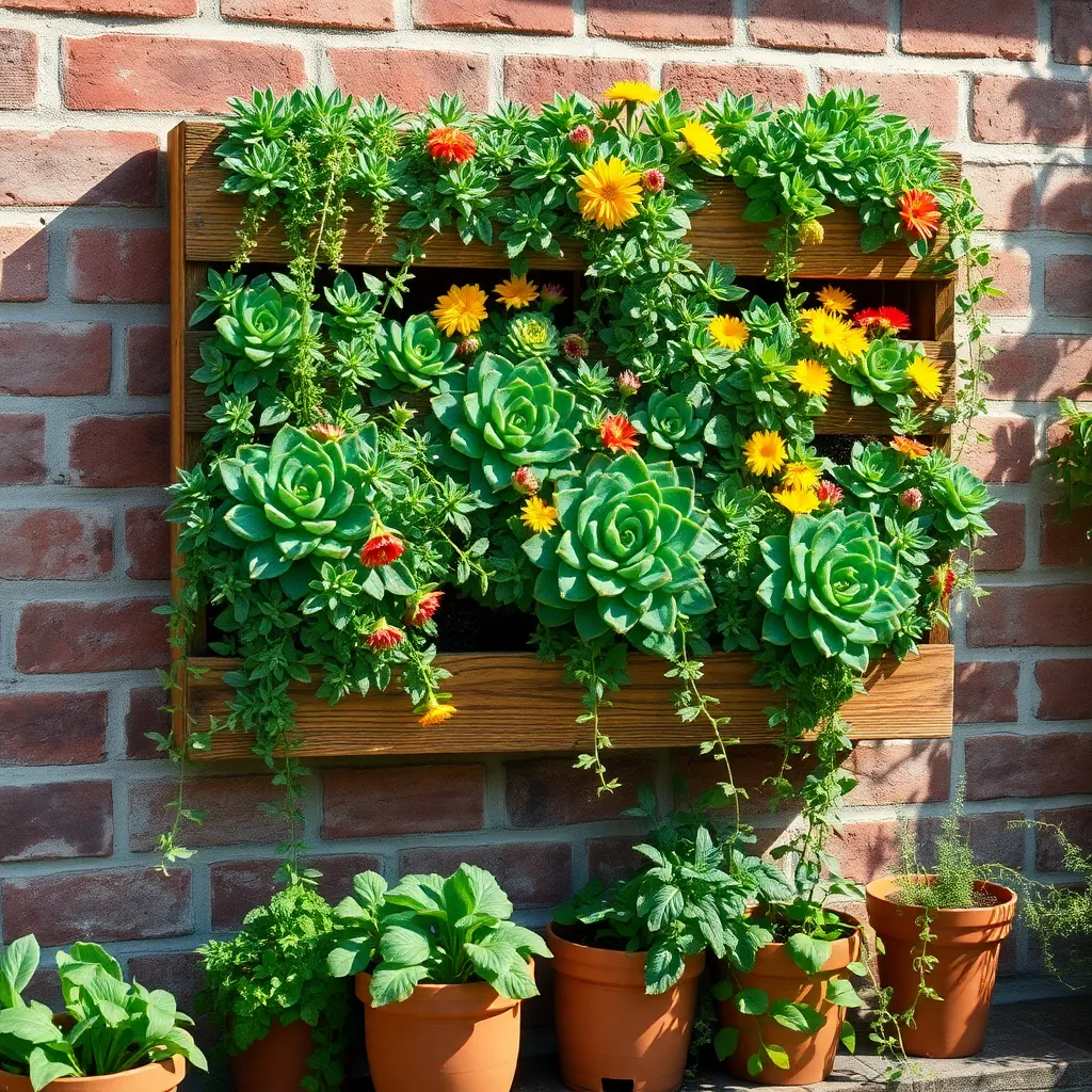 Create a Pallet Planter Wall