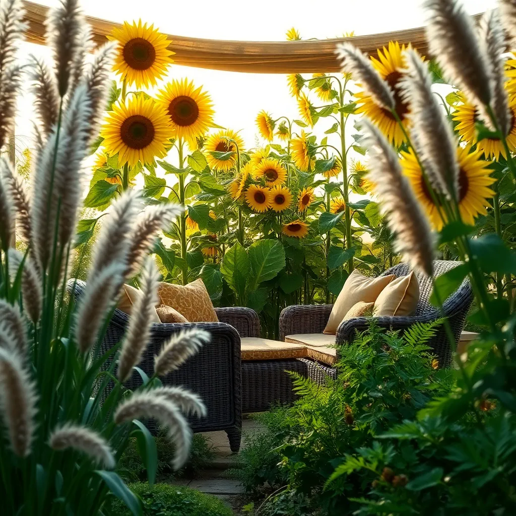 Create Shade with Tall Plants