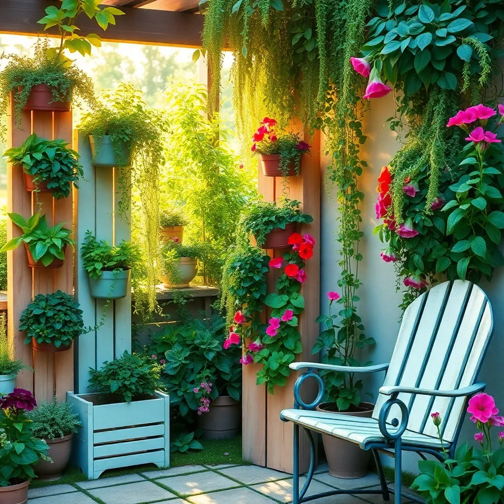 Layer with Vertical Planters
