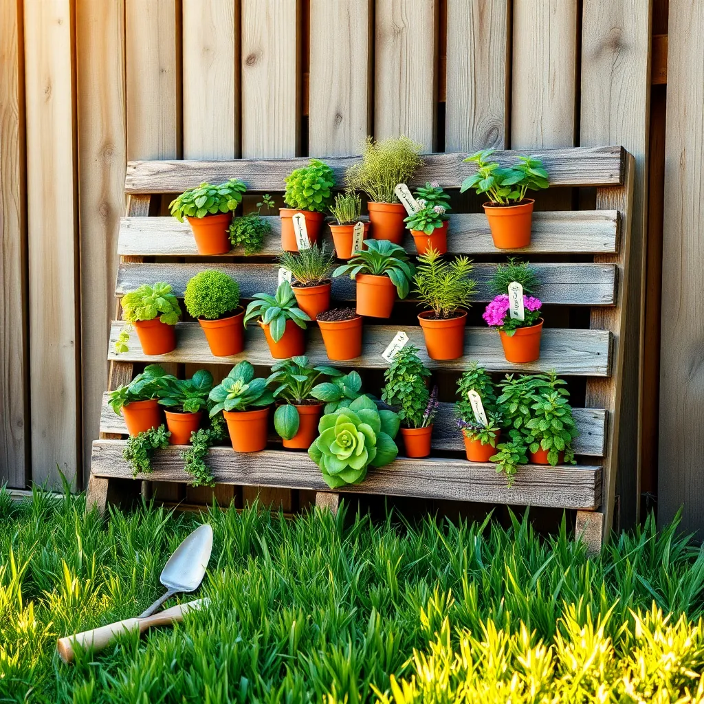 DIY Pallet Garden Setup
