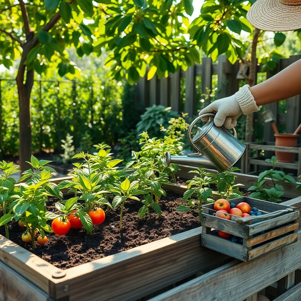 Caring for Young Fruit Plants
