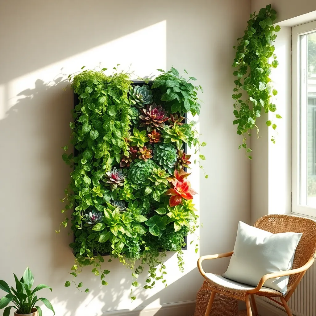 Space-Saving Indoor Green Walls