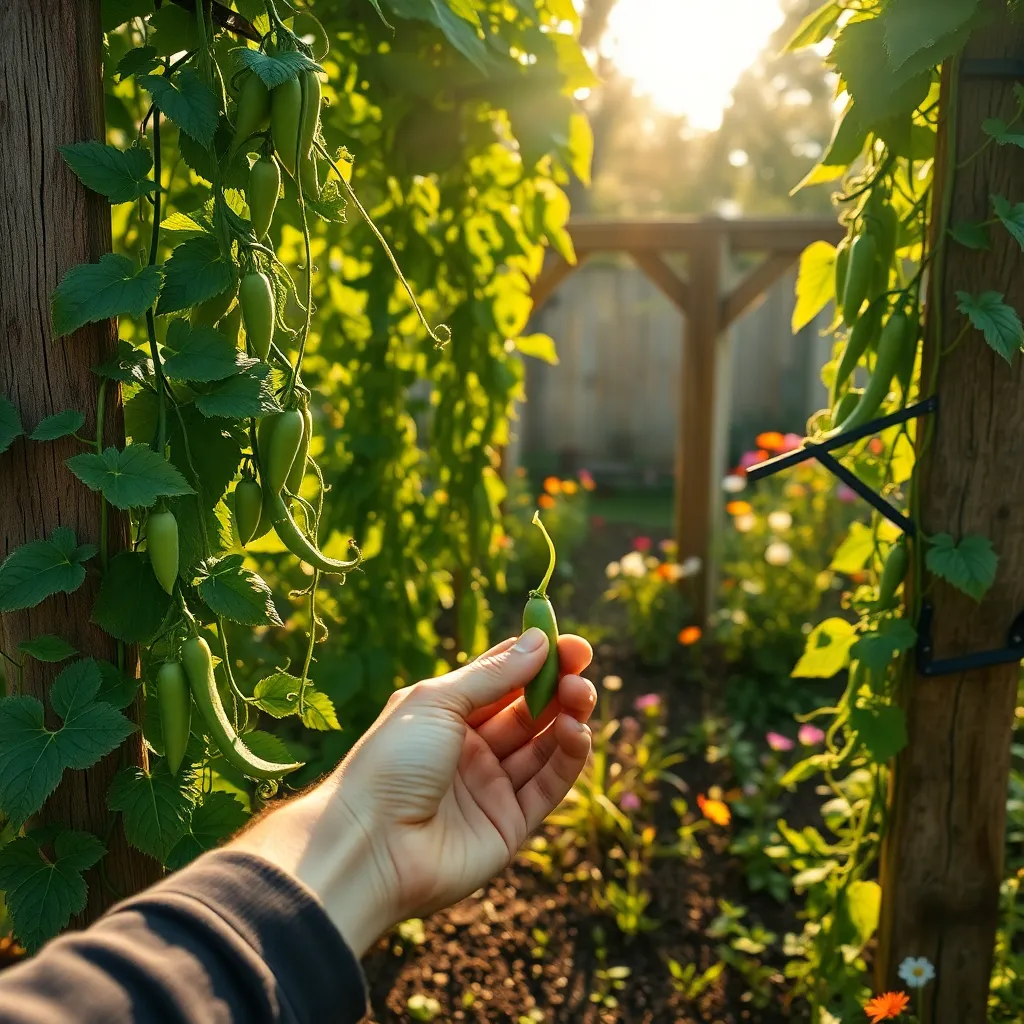 Using Trellises for Vegetables