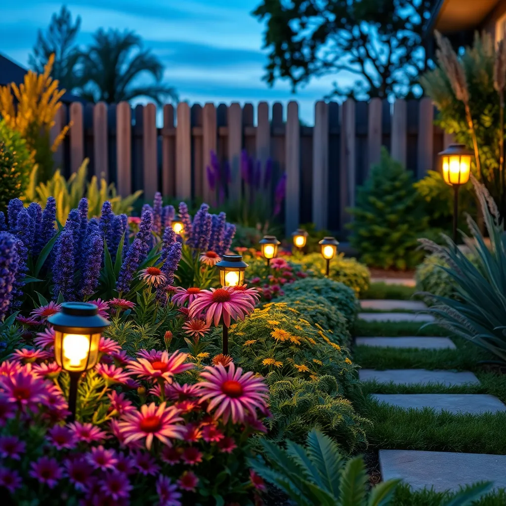 Add Solar-Powered Garden Lighting