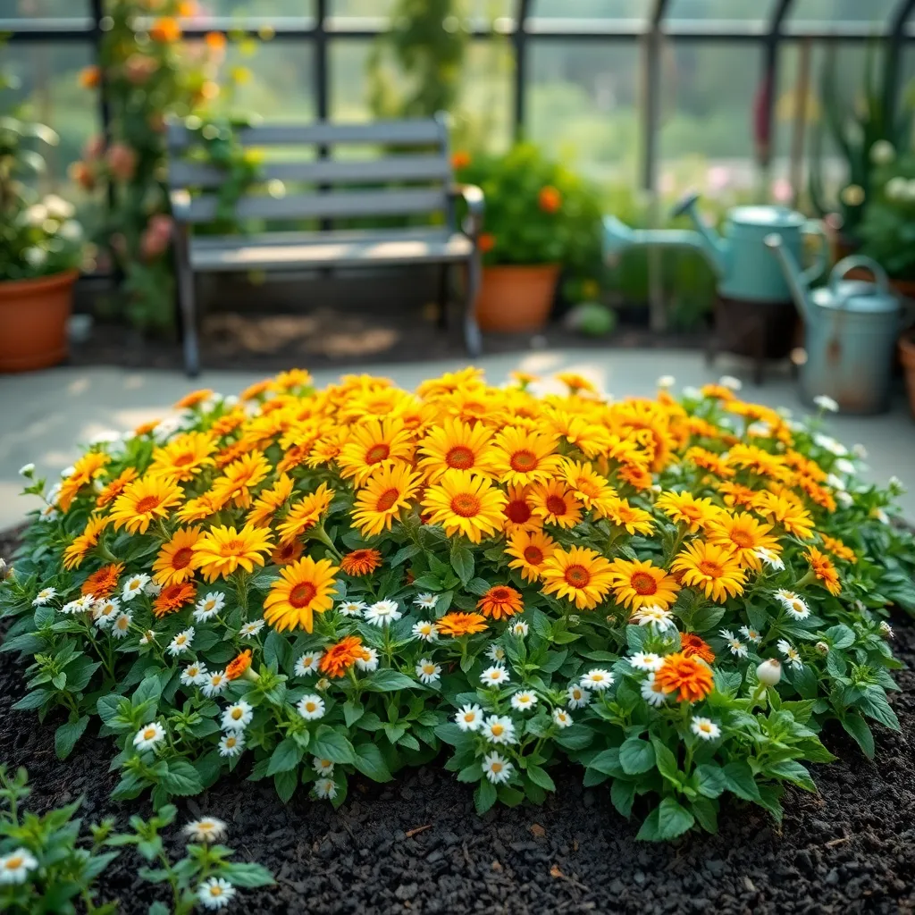Planning a Sunburst Flower Layout