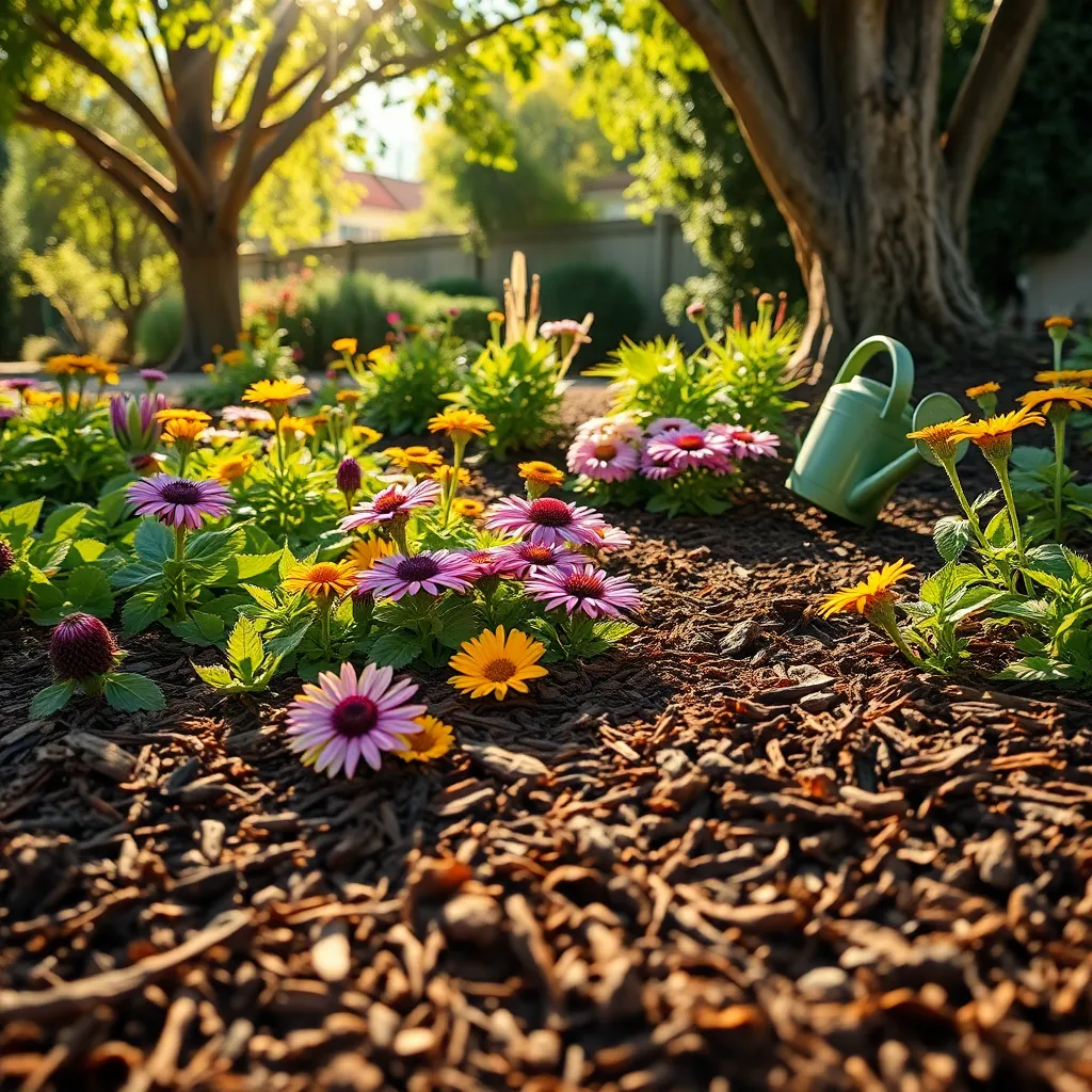 Mulch Heavily Around Plants