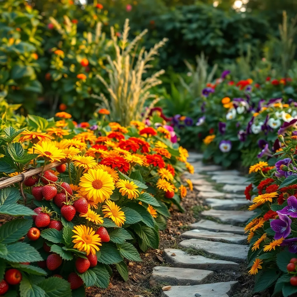 Designing a Colorful Garden Layout