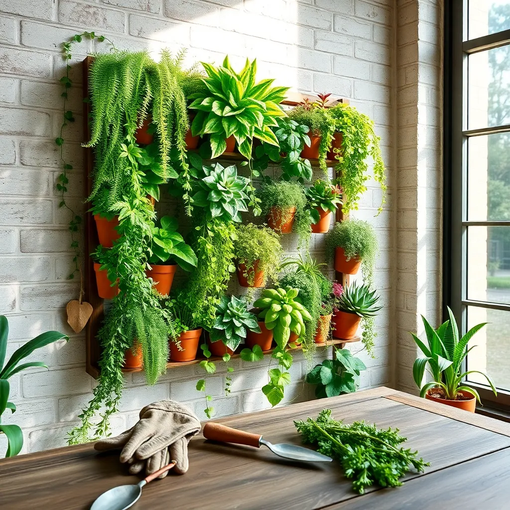 Building a Vertical Plant Wall