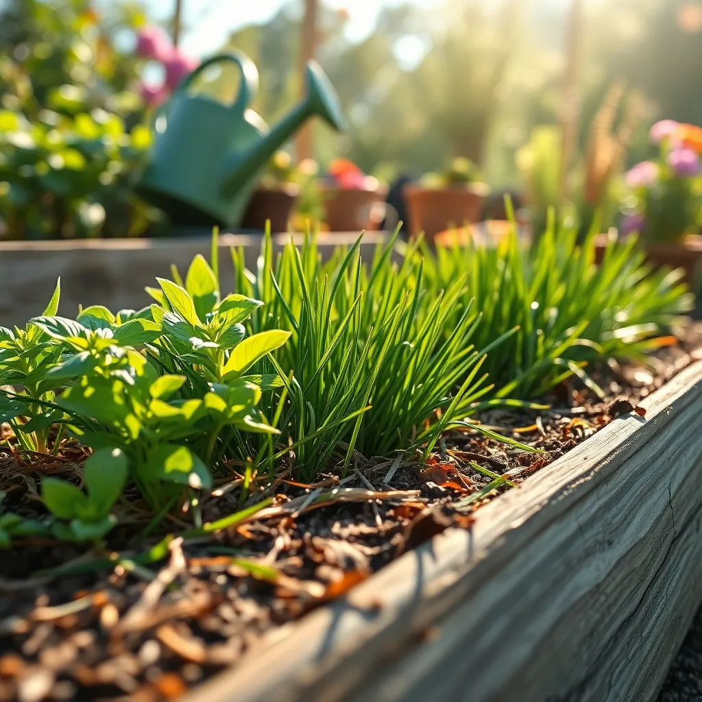 Mulch with Grass Clippings
