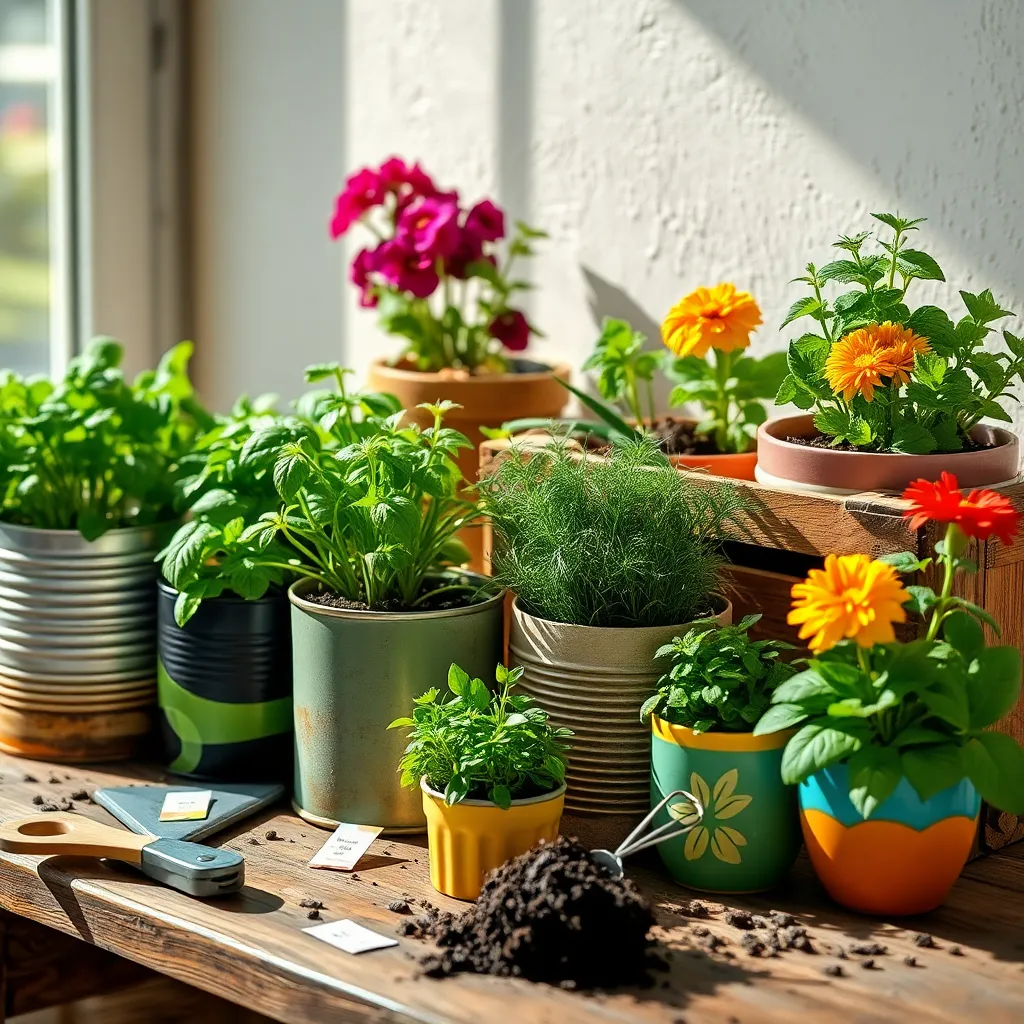 Creating Upcycled Container Gardens