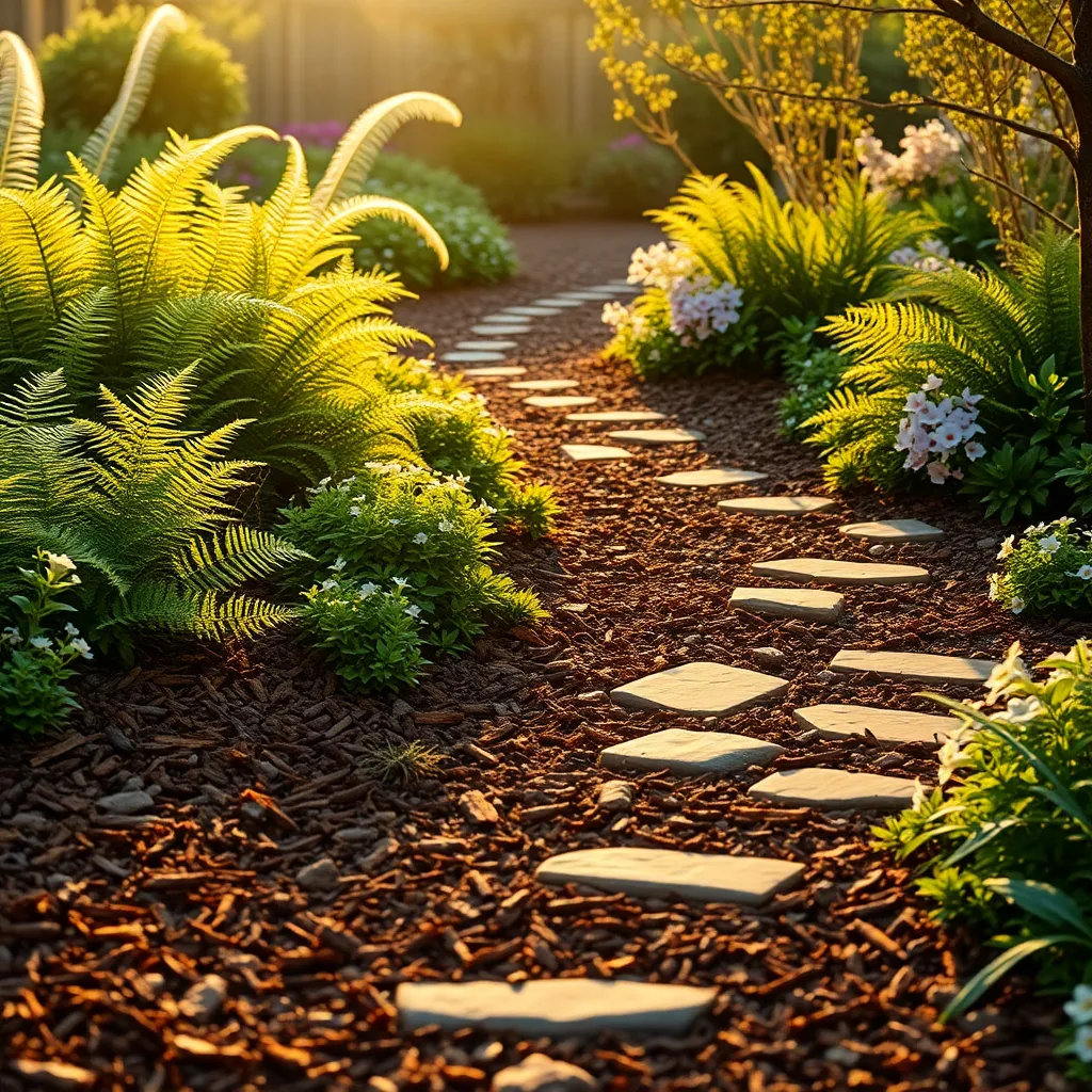 Wood Mulch for Natural Appeal