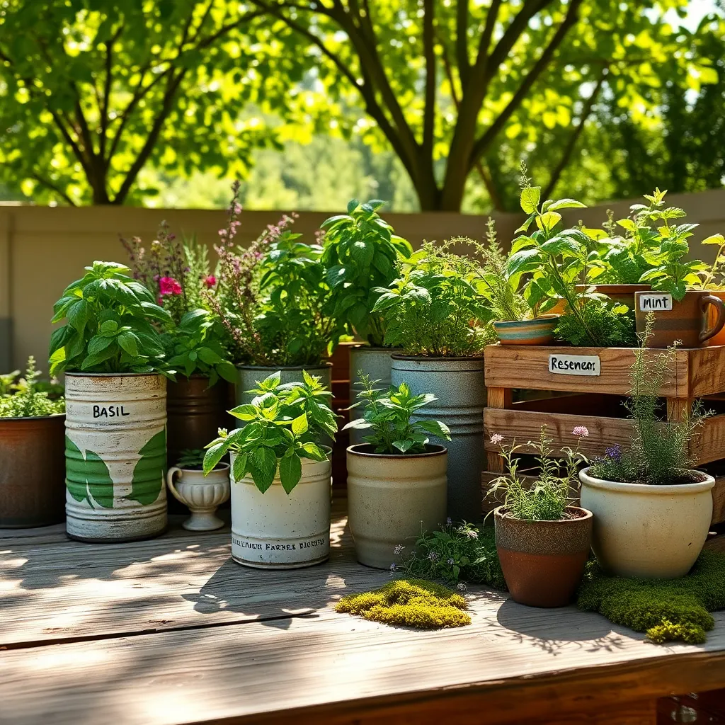 Utilize Recycled Containers for Pots