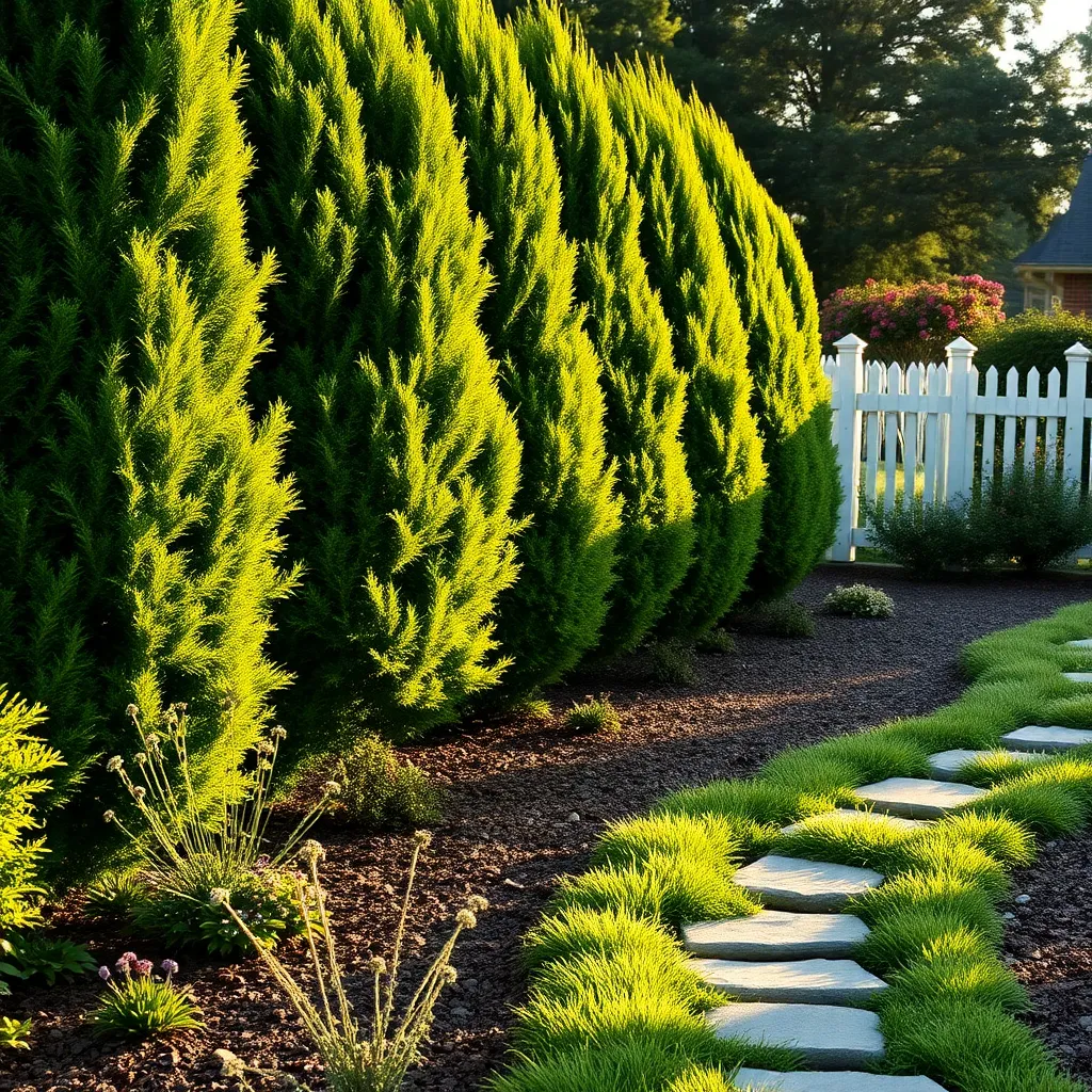 Position Evergreen Shrubs for Privacy