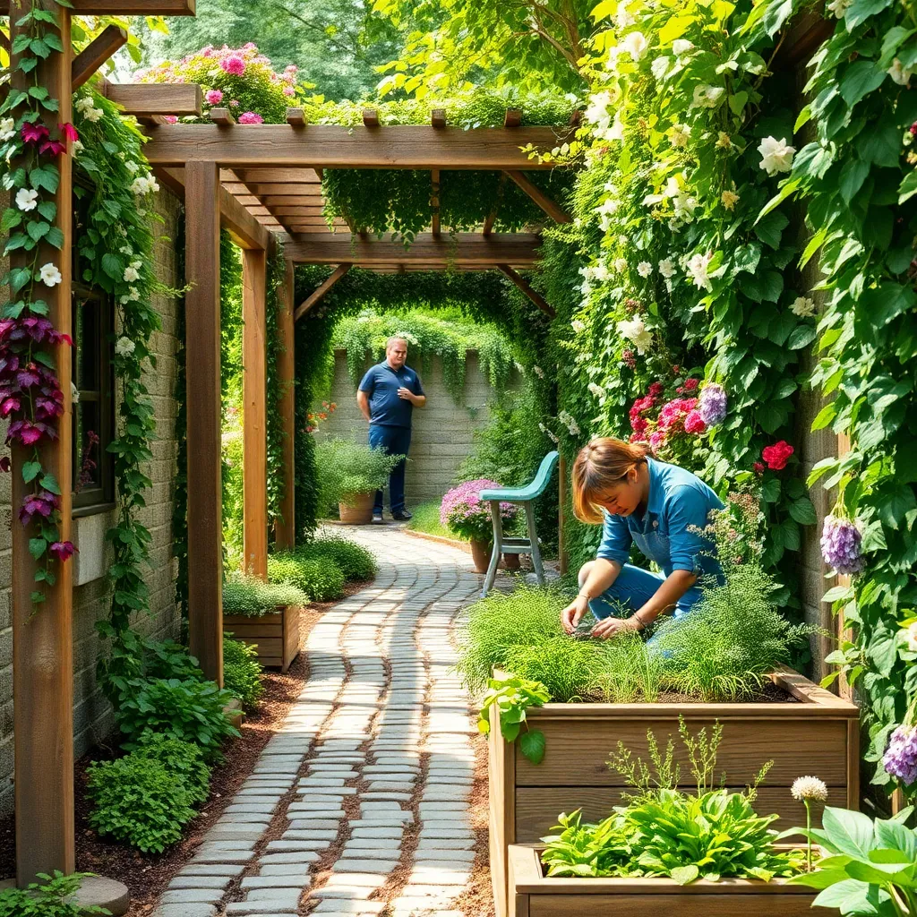 Maintaining Vertical Garden Pathways