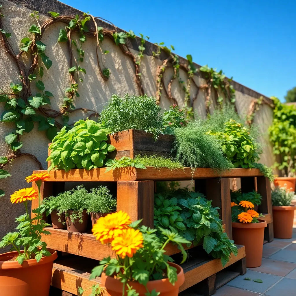 Use Pallet Gardens for Herbs