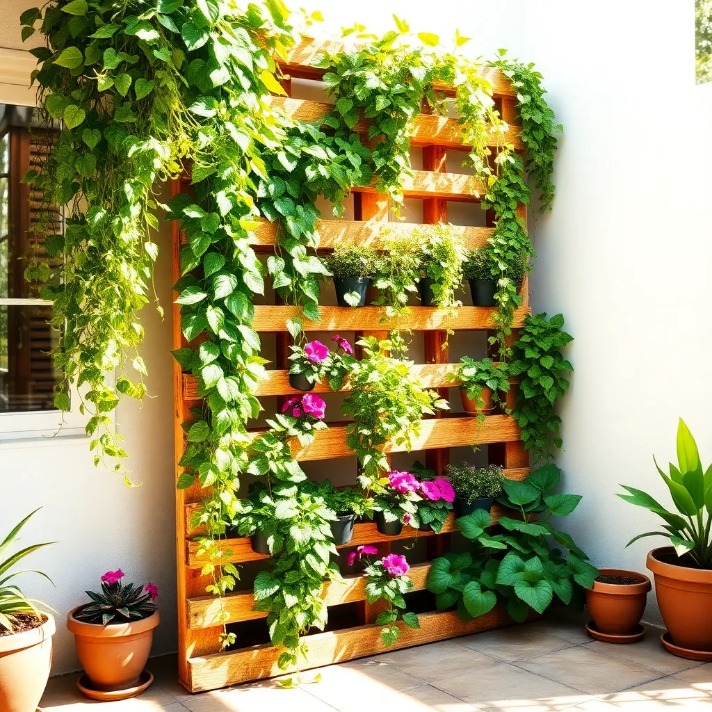 Use Vertical Garden Structures
