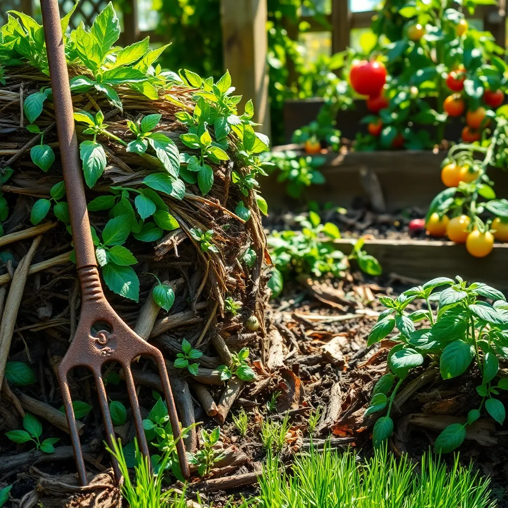 Layer Green and Brown Waste