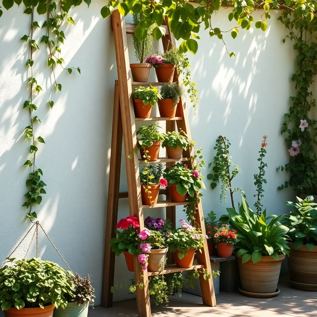 Build a Ladder Plant Stand
