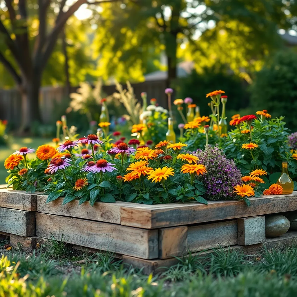 Repurposing Materials for Garden Edges