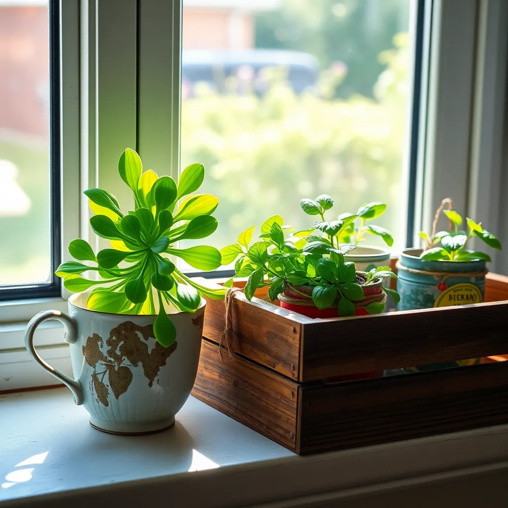 Repurposing Household Items as Planters