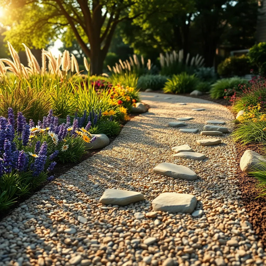 Design Curved Pathways with Gravel