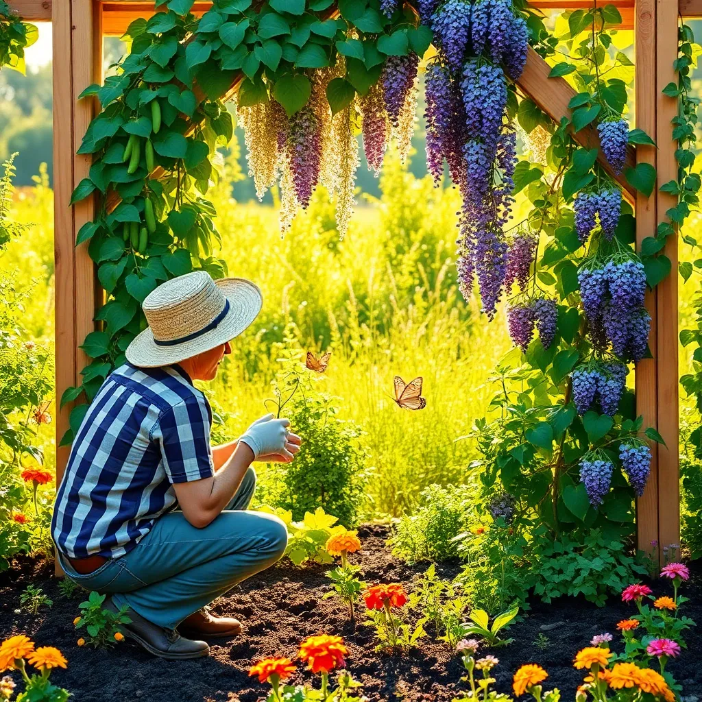 Utilize Trellises for Climbing Plants