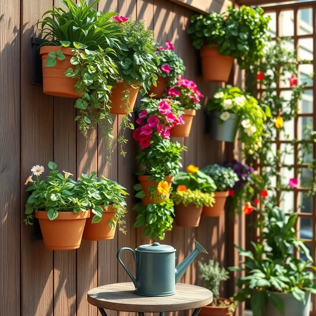 Install Wall-Mounted Planters
