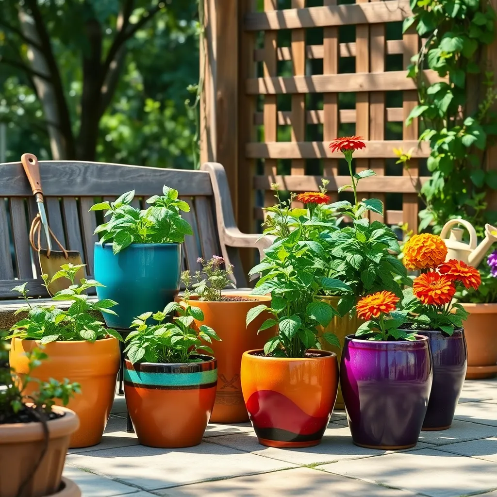 Incorporate Self-Watering Pots