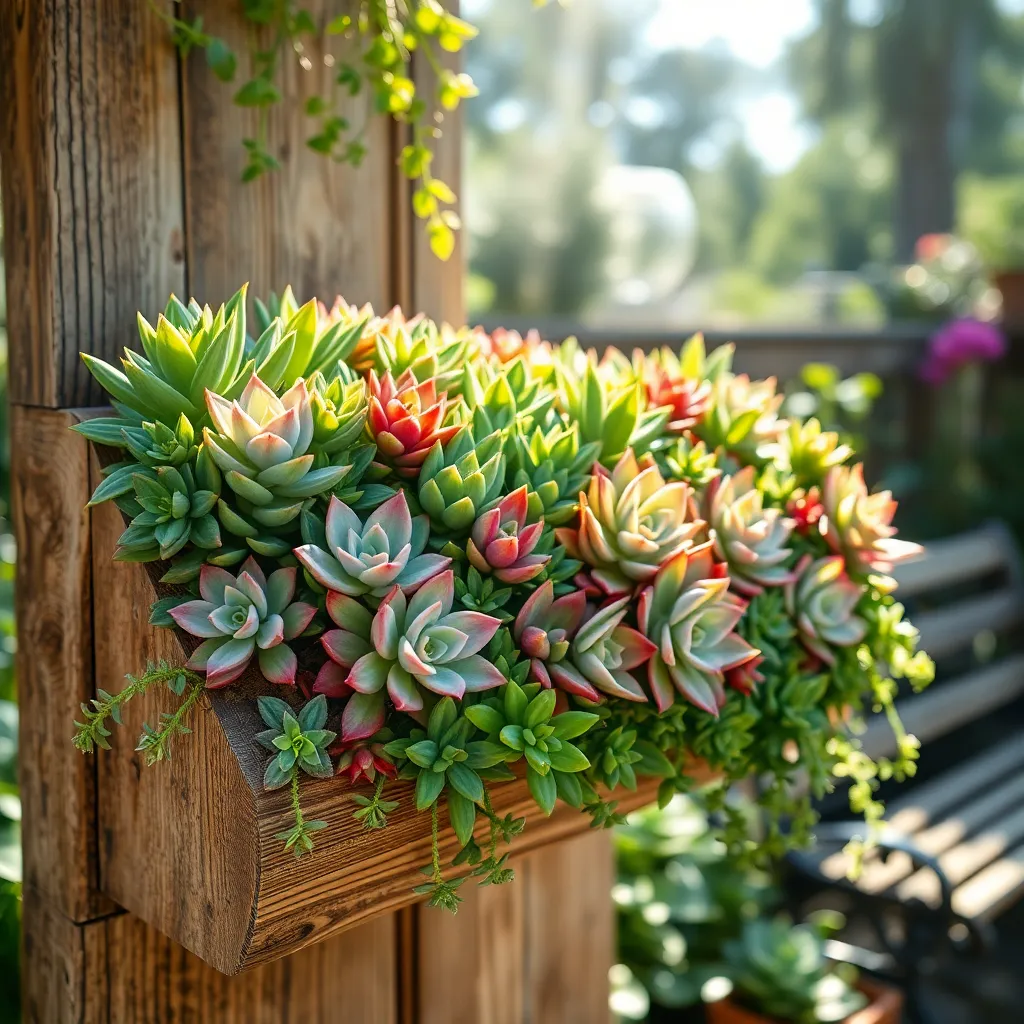 Succulent Vertical Garden Creations