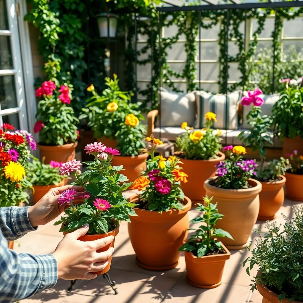 Rotate Planters for Sun Exposure