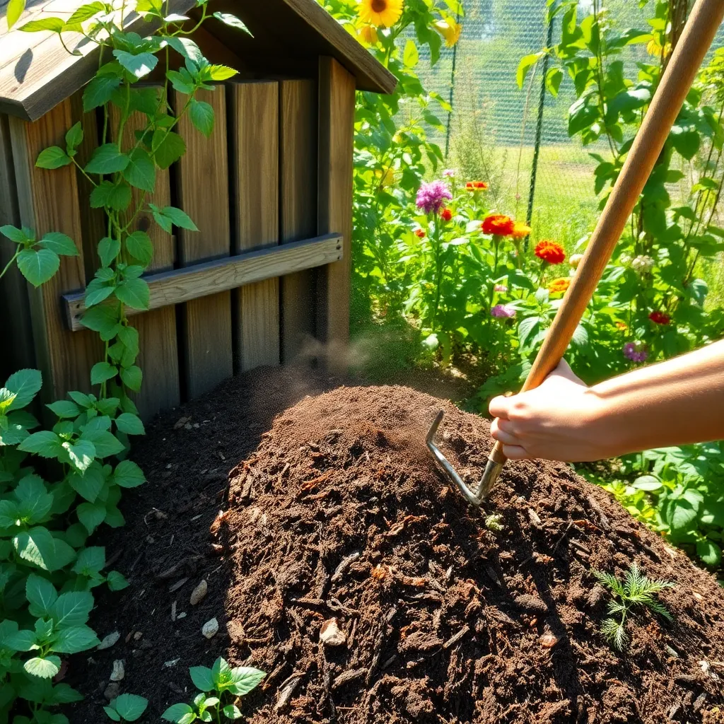 Turn Compost Regularly for Aeration