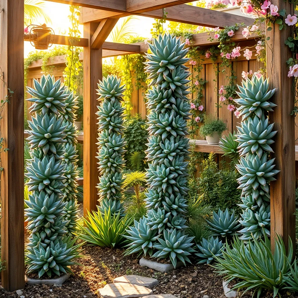 Succulent Towers and Totems