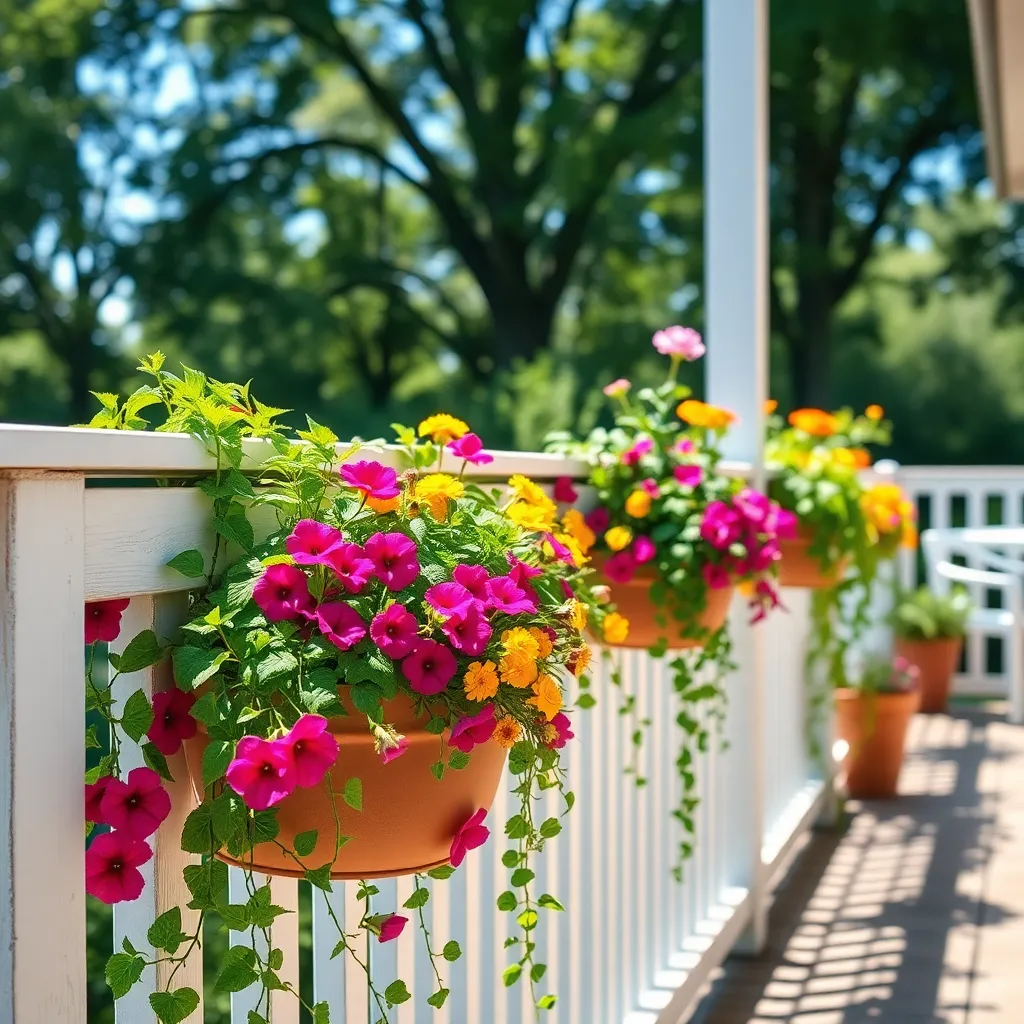 Attach Planters to Railing