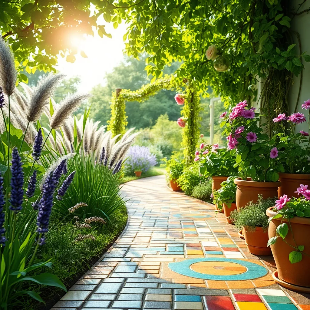 Mosaic Tile Pathway Inspirations