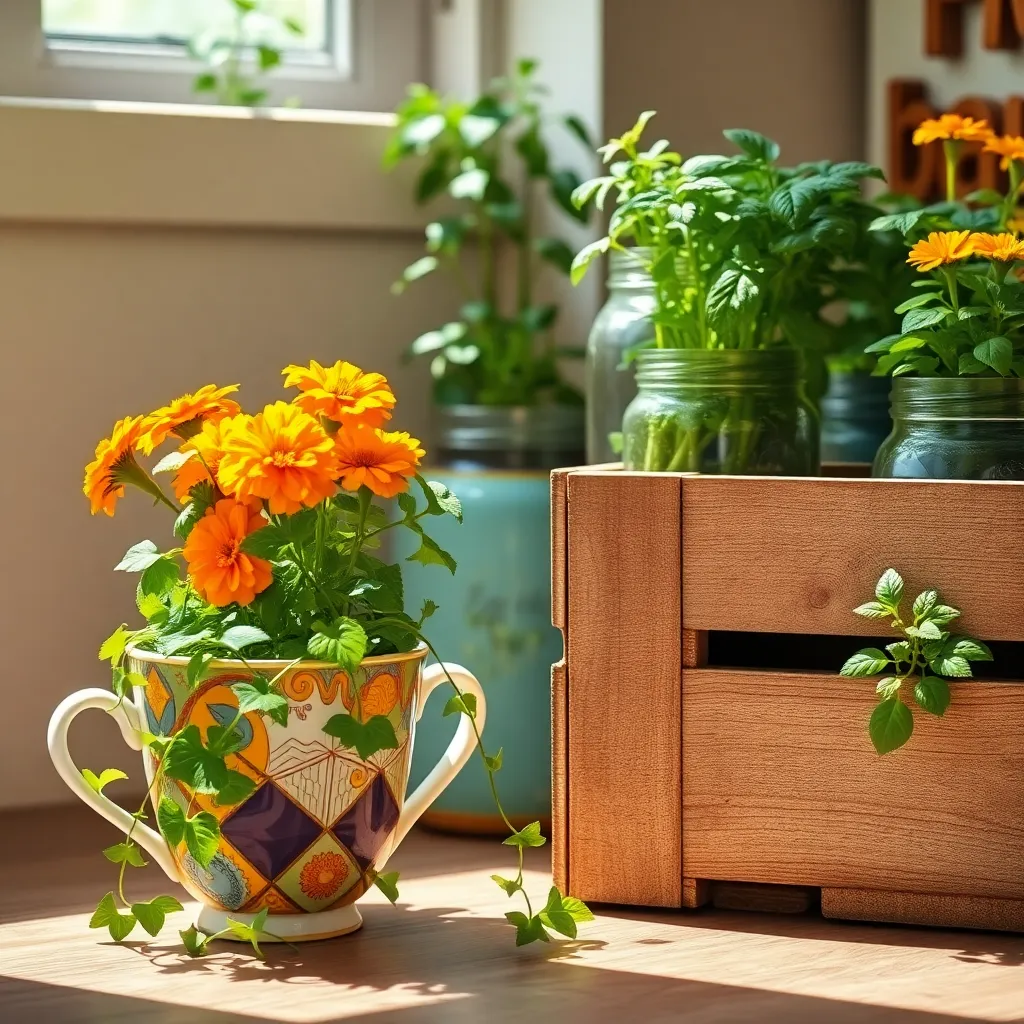 Upcycling Containers for Planters