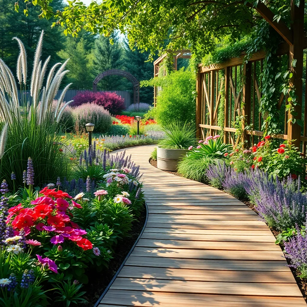 Elegant Wooden Pathway Styles