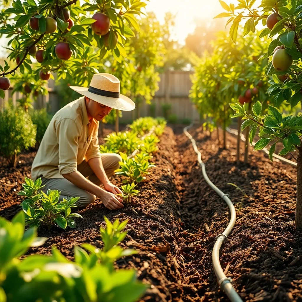 Enhancing Soil with Water-Saving Techniques