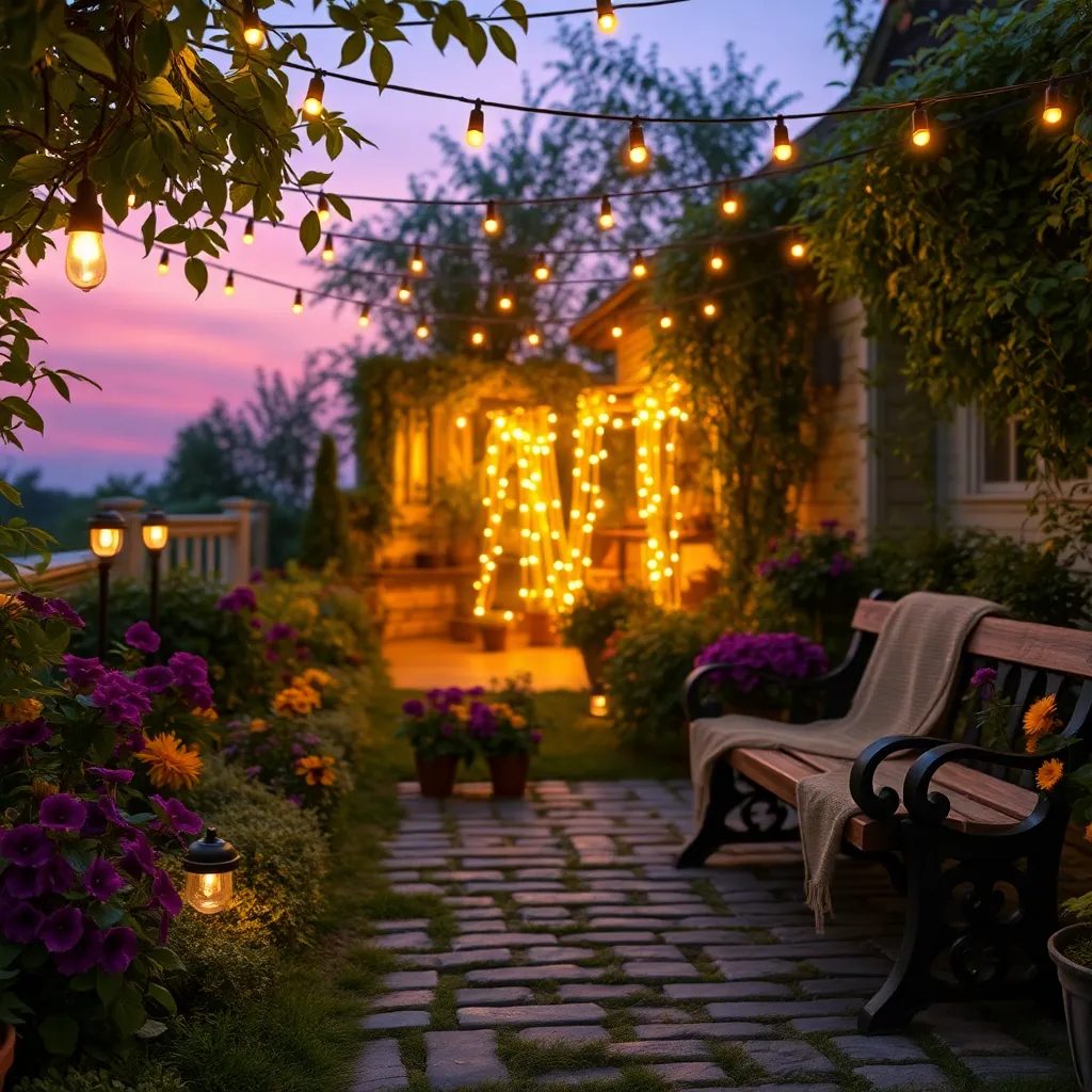 Add Solar-Powered Garden Lights