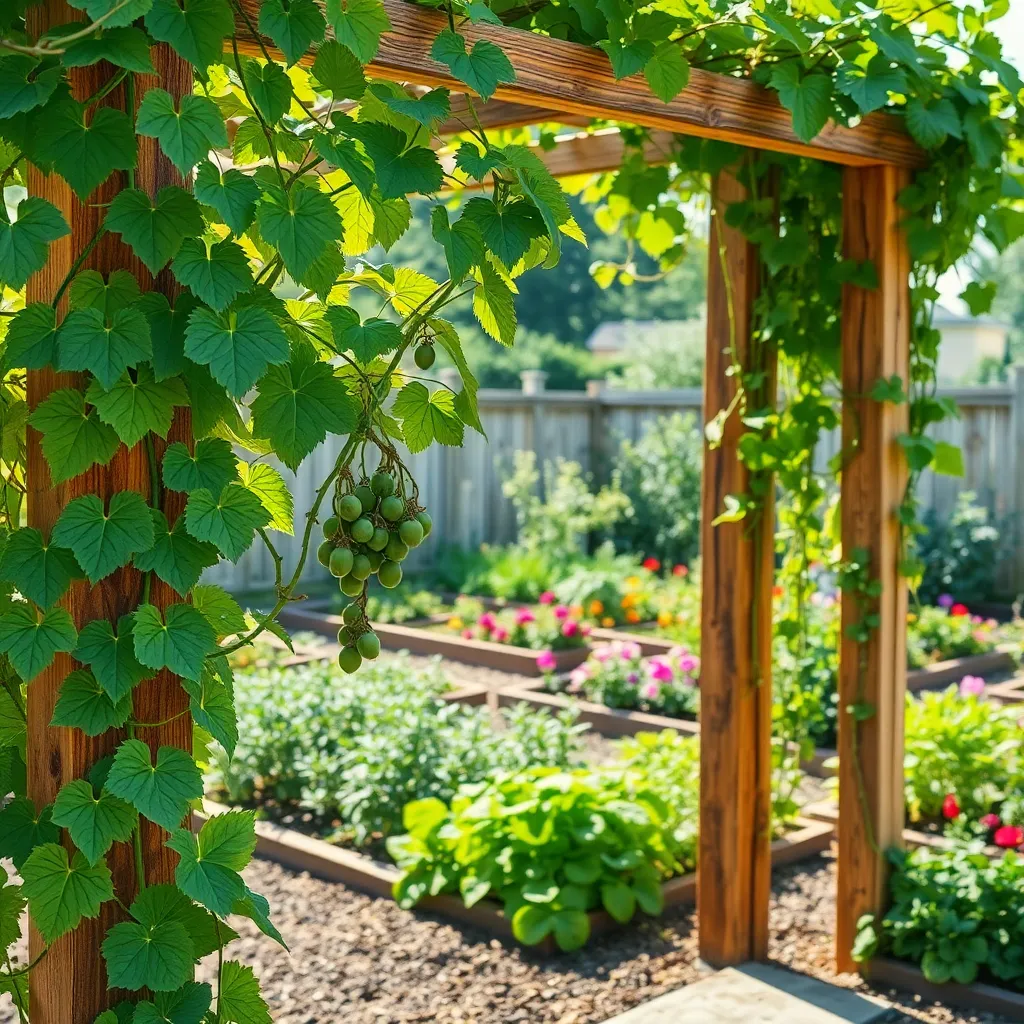 DIY Trellises for Climbing Fruits