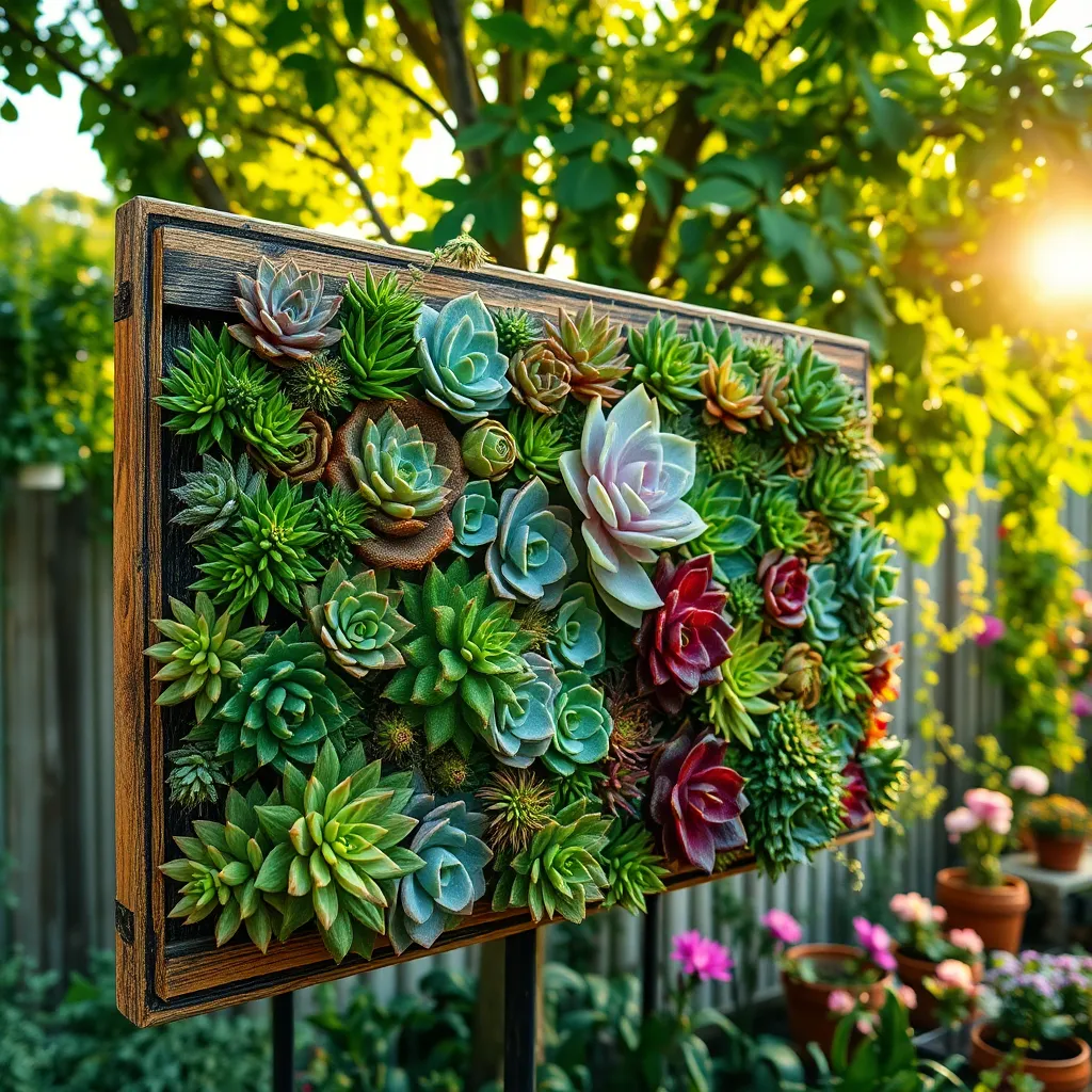 Creating a Succulent Wall Art