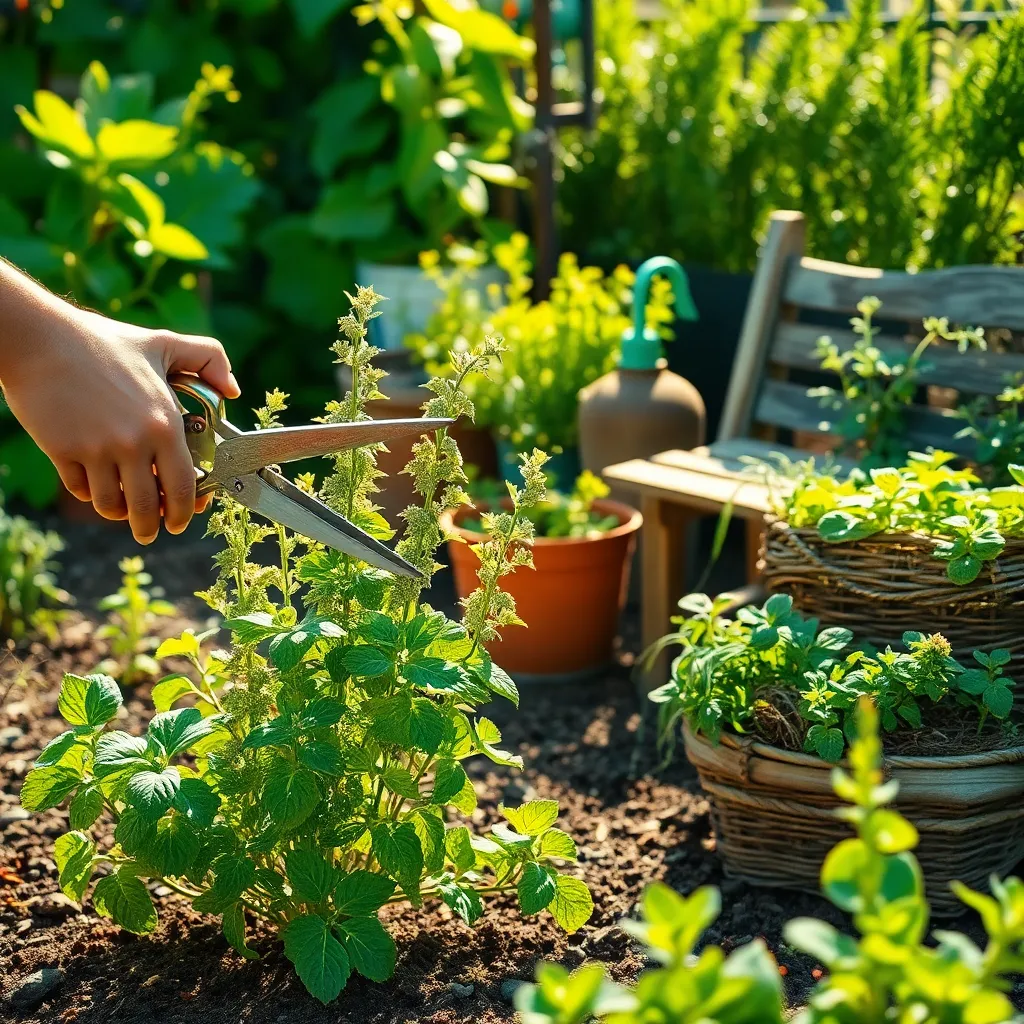 Prune Plants to Encourage Growth