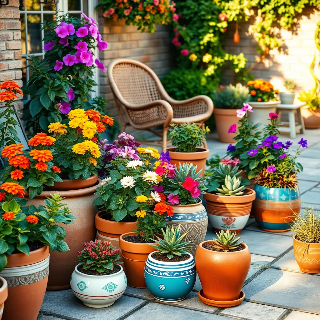 Add Color with Portable Pots
