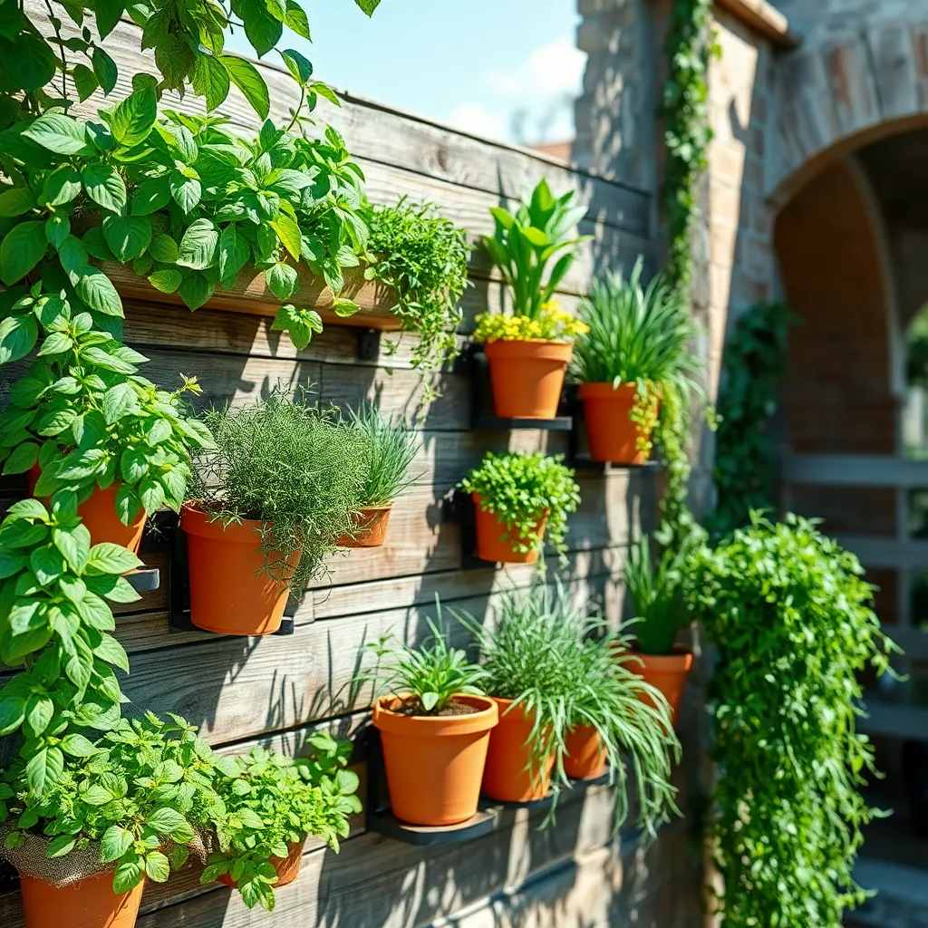 Wall-Mounted Herb Gardens
