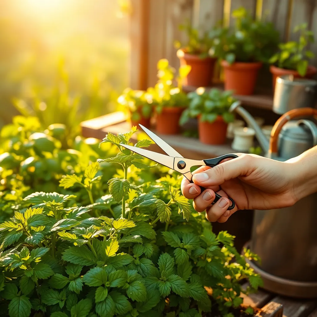 Harvest Herbs Regularly for Growth