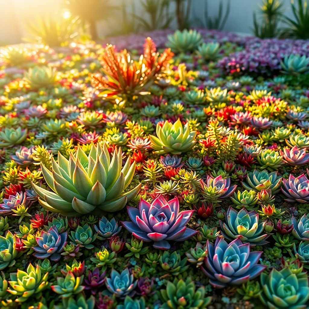 Utilizing Succulents for Ground Cover