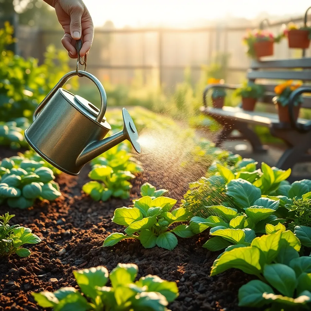 Water Early to Minimize Evaporation